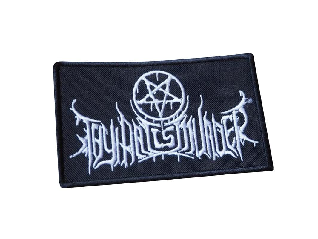 Generic Thy Art is Murder Patch - 1 Round Gothic Black Embroidered Iron-On Patch - 3.1 x 3.9 inches