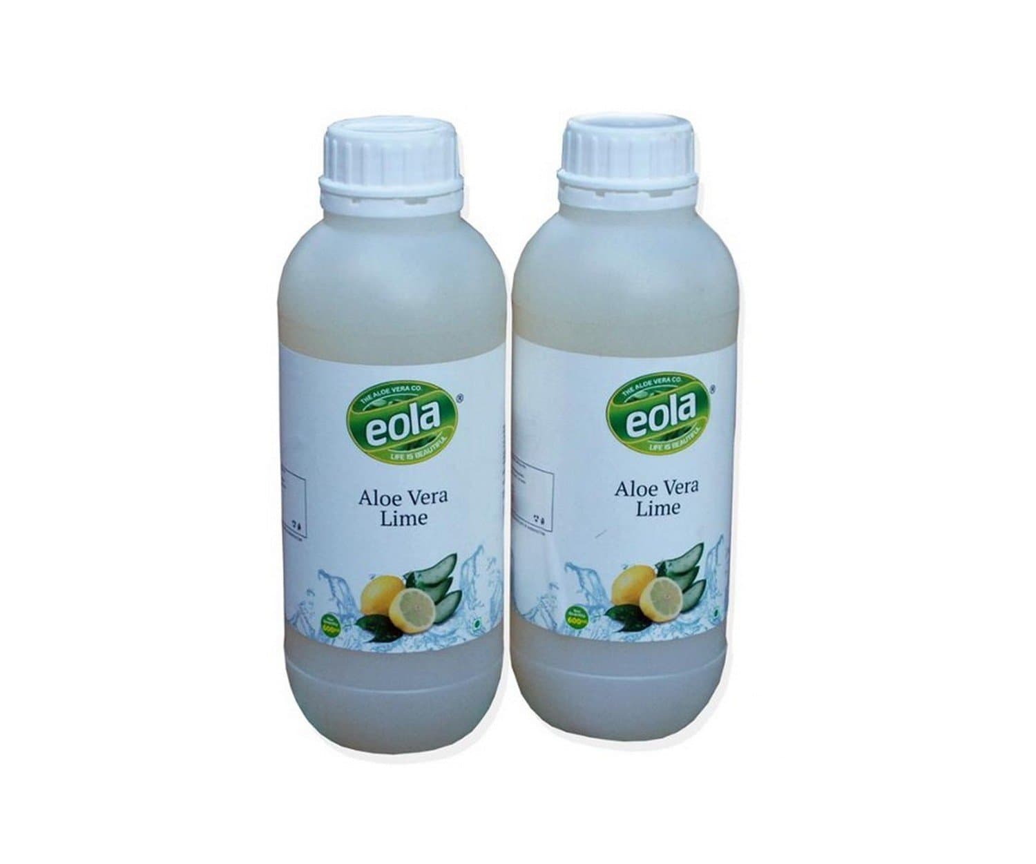 Eola Aloe Vera Lime Juice, 600ml (Pack of 2 )