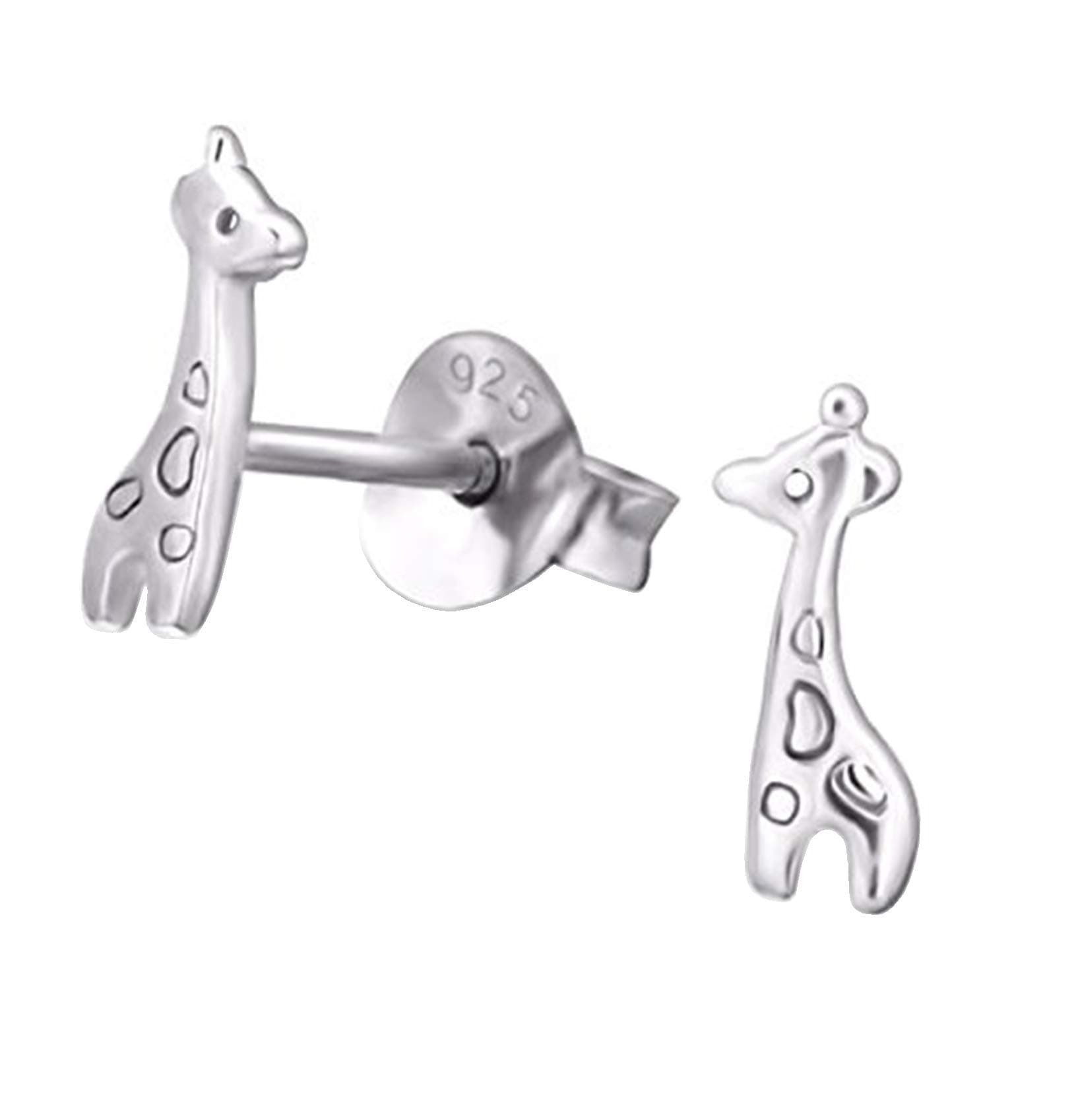 Katy Craig Tiny Giraffe Earrings Gift - Sterling Silver - Exclusive to Ltd