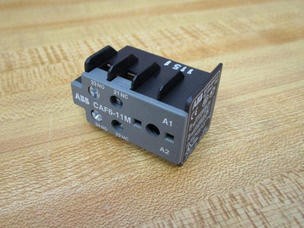 Brown BOVERI CAF6-11M 2 Auxiliary Contact, Auxiliary Contact Block, Front MOUNTING, Screw Terminal