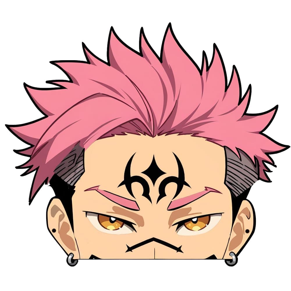 5.1 Inch Cool Man Anime Peeking Car Window Decal Bumper Trunk Laptop DIY Decoration Motorcycle Surfboard Vinyl Wrap Stickers