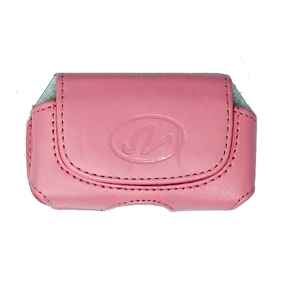 Insulin Pump Carrying Case/Pouch with Belt Clip/Belt Loops with Unique Designs Size: NX730 (L 3.80" X W 2.30" X D 1.25") (Horizontal Baby Pink)