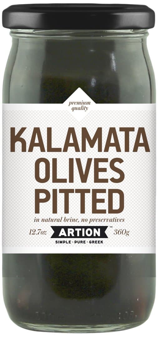 ARTION GREEK FOODS Pitted Kalamata Olives, 12.7 Ounce