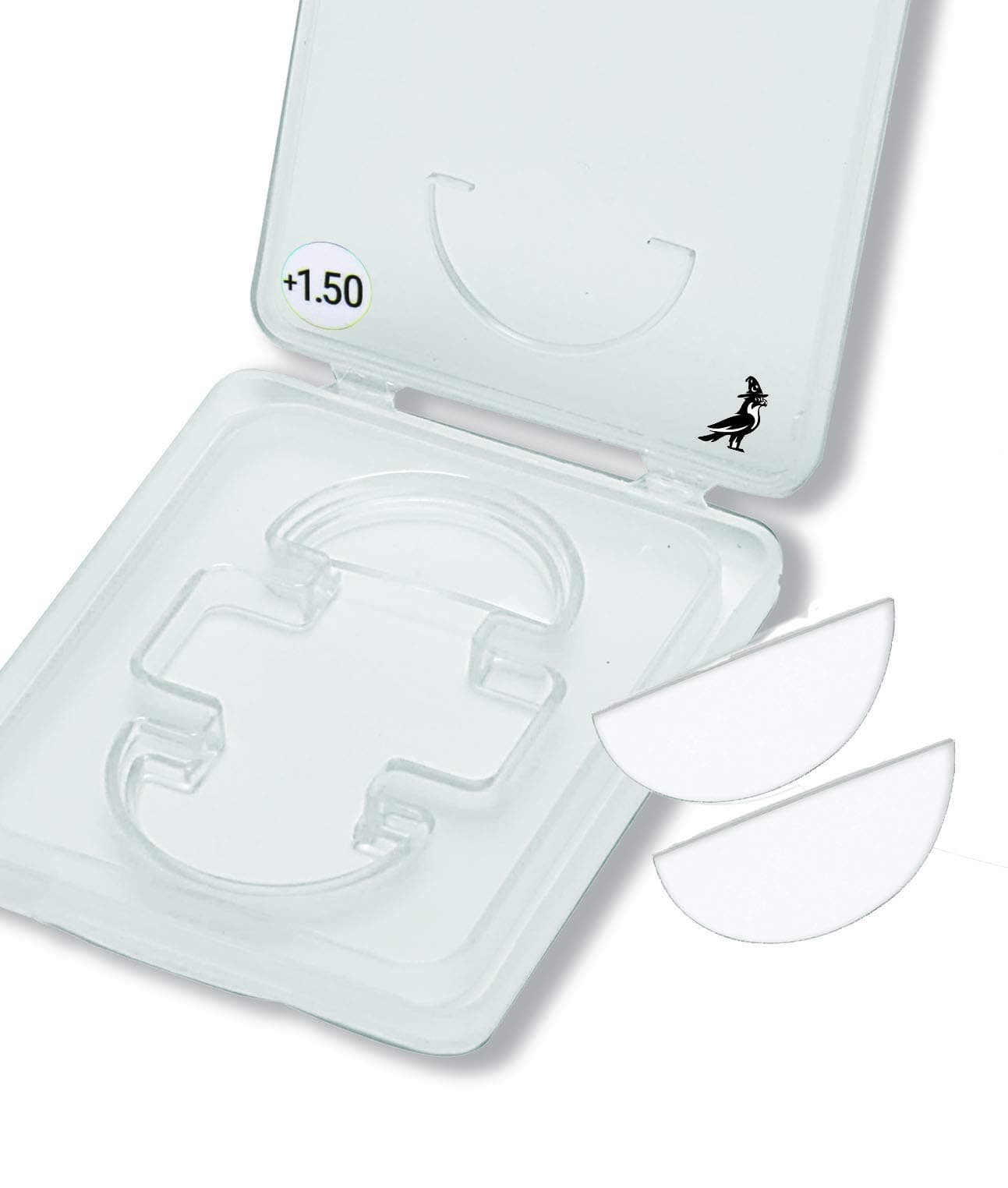 Blue Merlin Stick-On Readers Bifocal Lenses | Magnifying Adhesive Reading Lens | Sunglass Magnifier Stick On | Turn Any Eyewear into Reading Glasses | 1 Pair, 3.00 Magnification