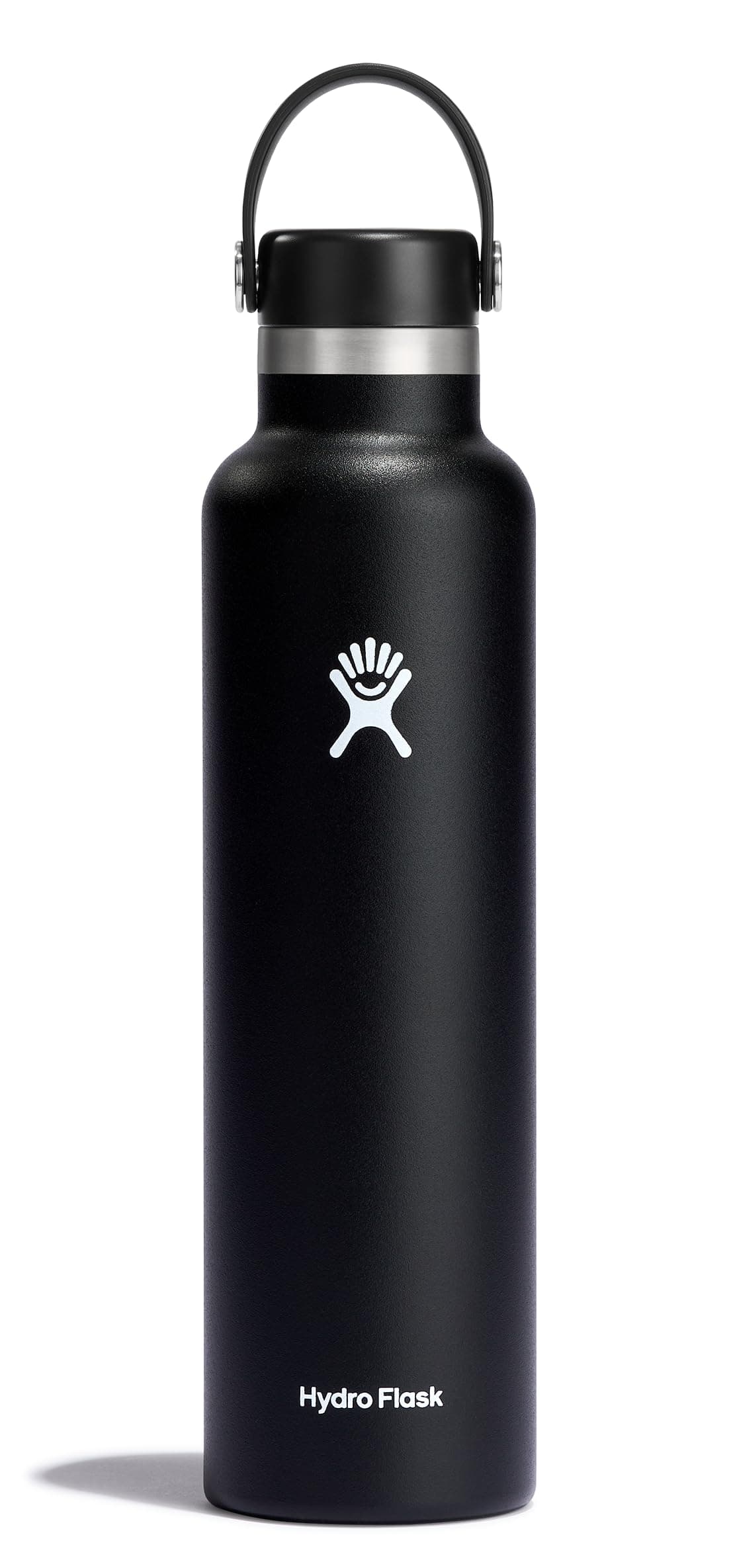 Standard Mouth Water Bottle, Flex Cap - 24 oz, Black