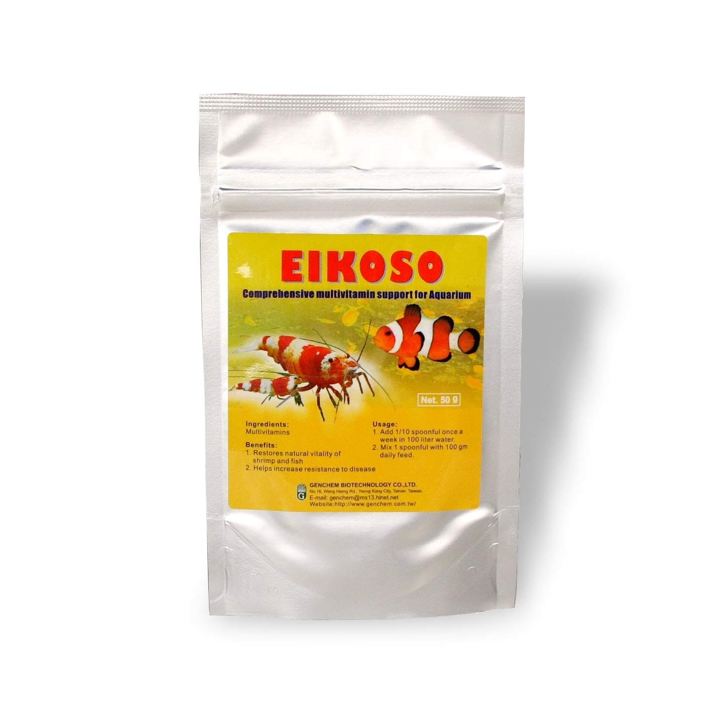 Genchem Eikoso 50g Compregensive Multivitamin support for Aquarium