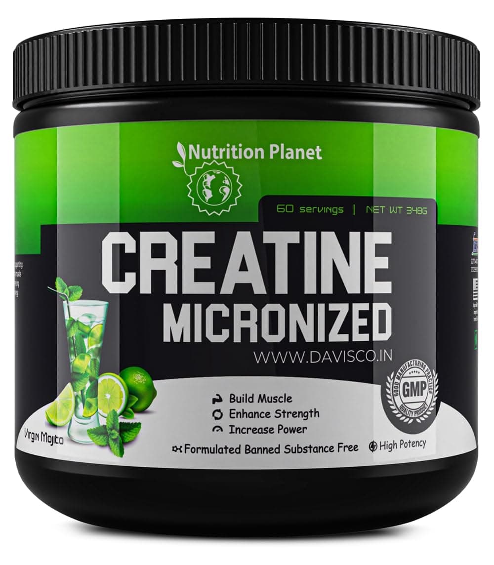 Micronized Creatine Monohydrate (Virgin Mojito, 348g / 0.76 Lb, 60 Servings)