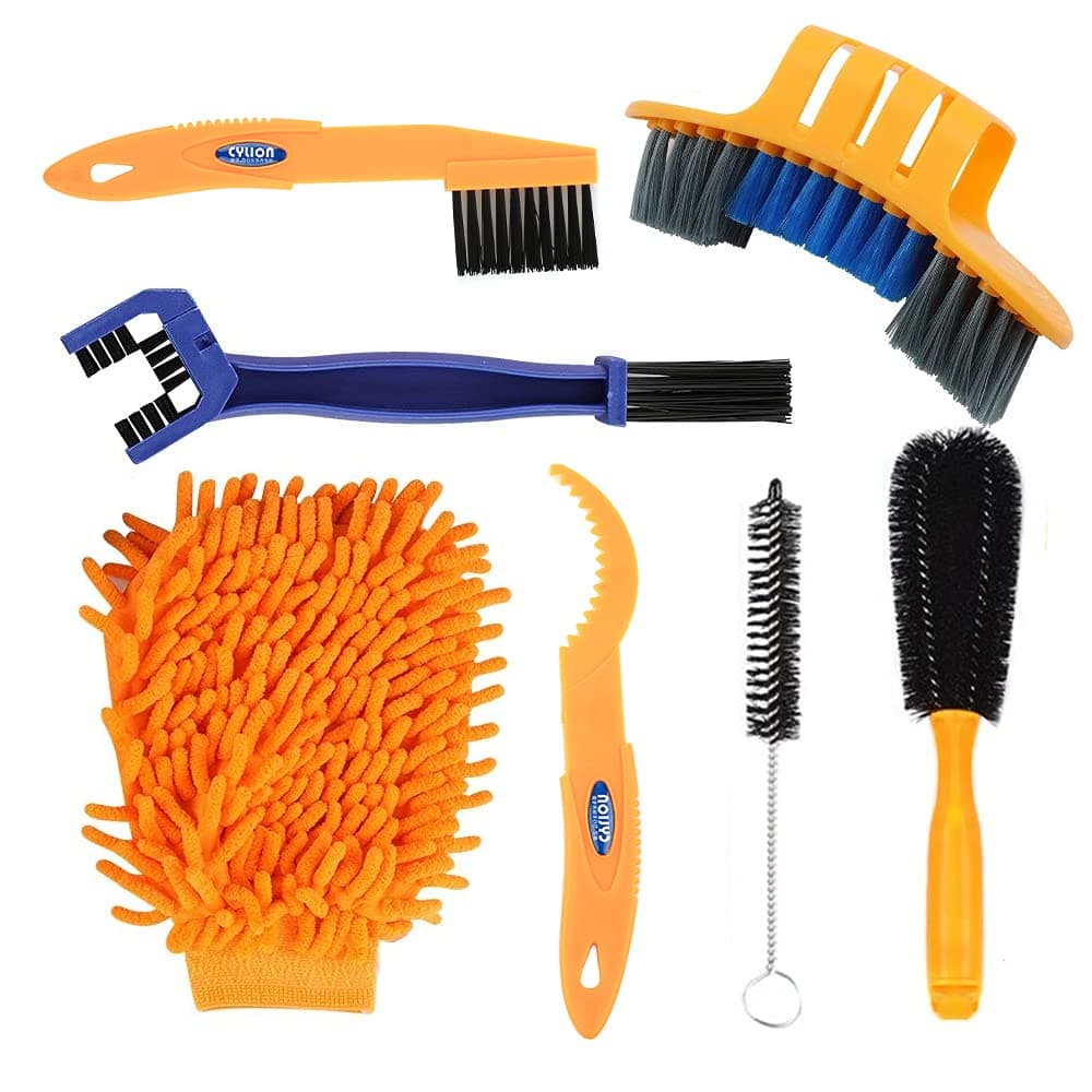 Bike Cleaning Brush Tool Kit Set (Chain Cleaning Brush Set)
