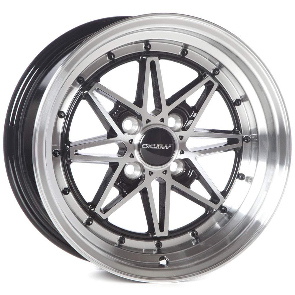 Circuit Performance CP24 15×8 Gloss Black/Machined 4×100 [+25mm]