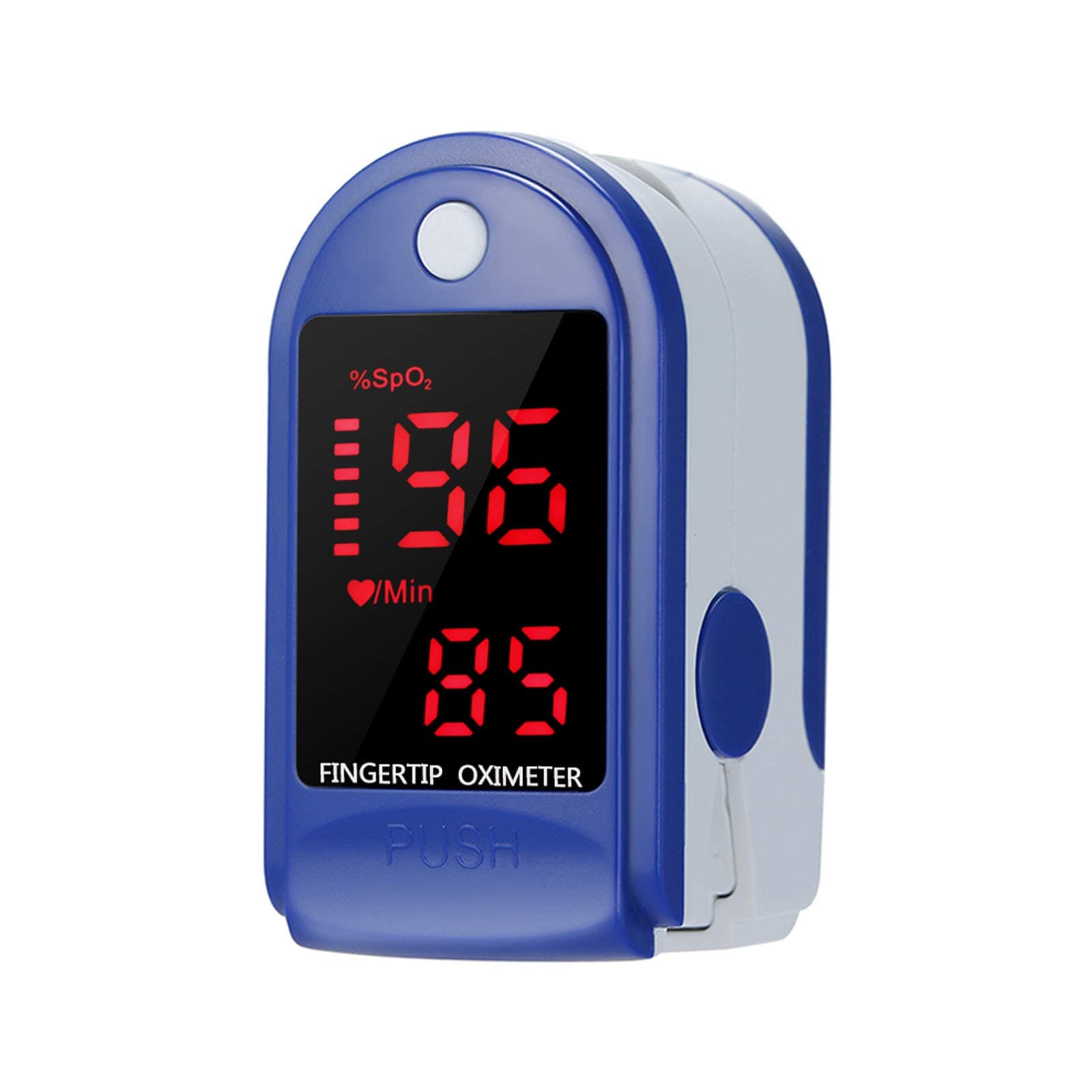 moobody Fingertip Pulse O-Xi-Me-Ter Mini Spo2 Monitor O-Xy-Gen Saturation Monitor Pulse Rate Measuring Gauge Device 5S Rapid Reading With Lanyard