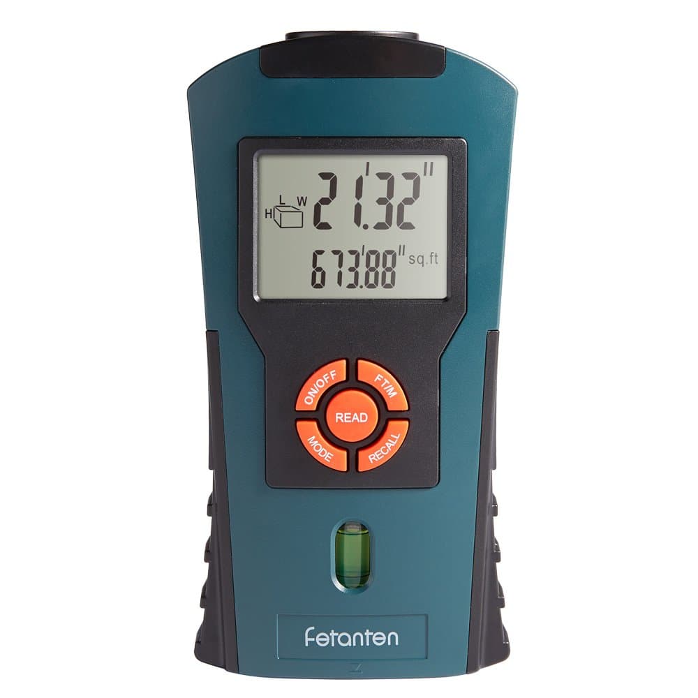 Ultrasonic Laser Measuring Device with Length Area Measurement,Volume Calculation,Range Finder Distance Measuring Tool 52 Feet (16M),One 9V Battery Included
