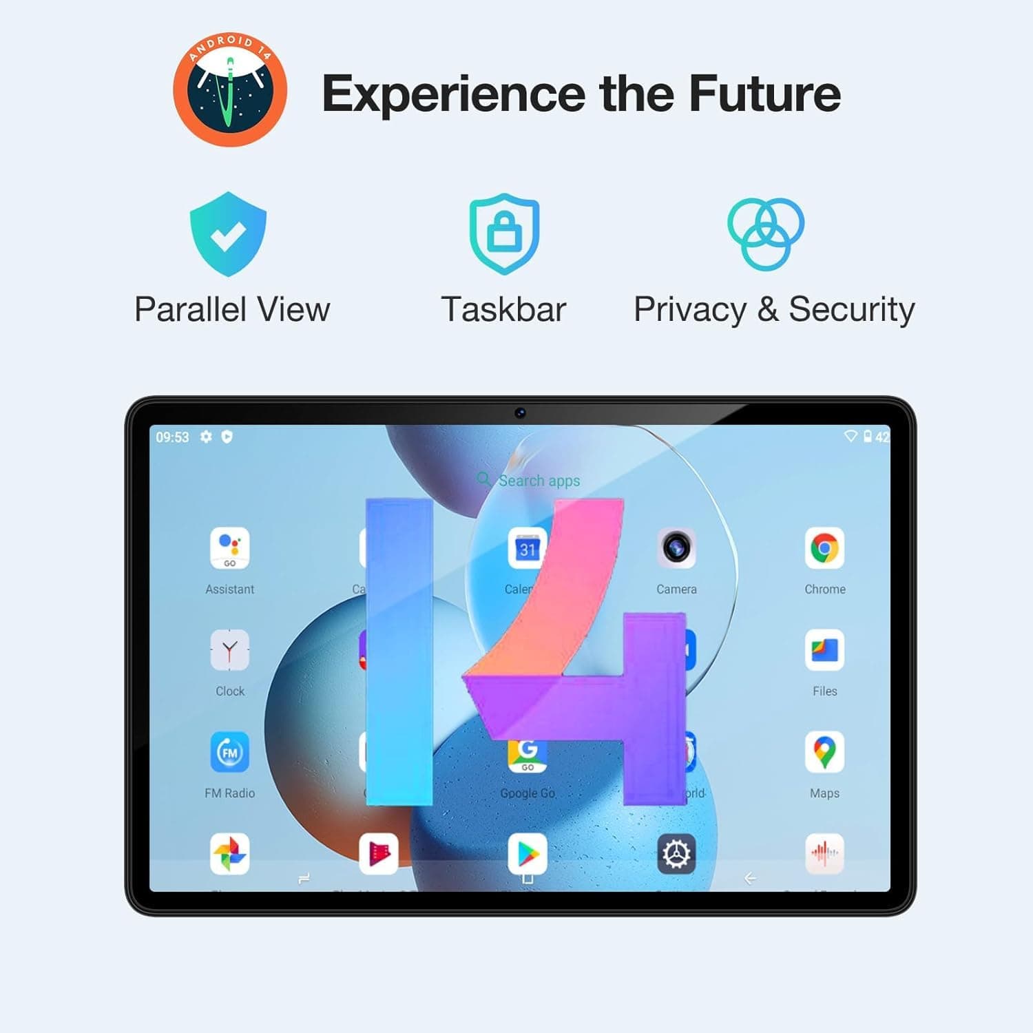 DOOGEE T30S 2024 Newest 11'' Android 14 Tablet - 16GB+256GB/1TB, 2.4K Display, 8580mAh Battery, 4G-LTE, Bluetooth 5.0, 13MP+8MP Camera, GPS, Type-C, Metal Body - Black