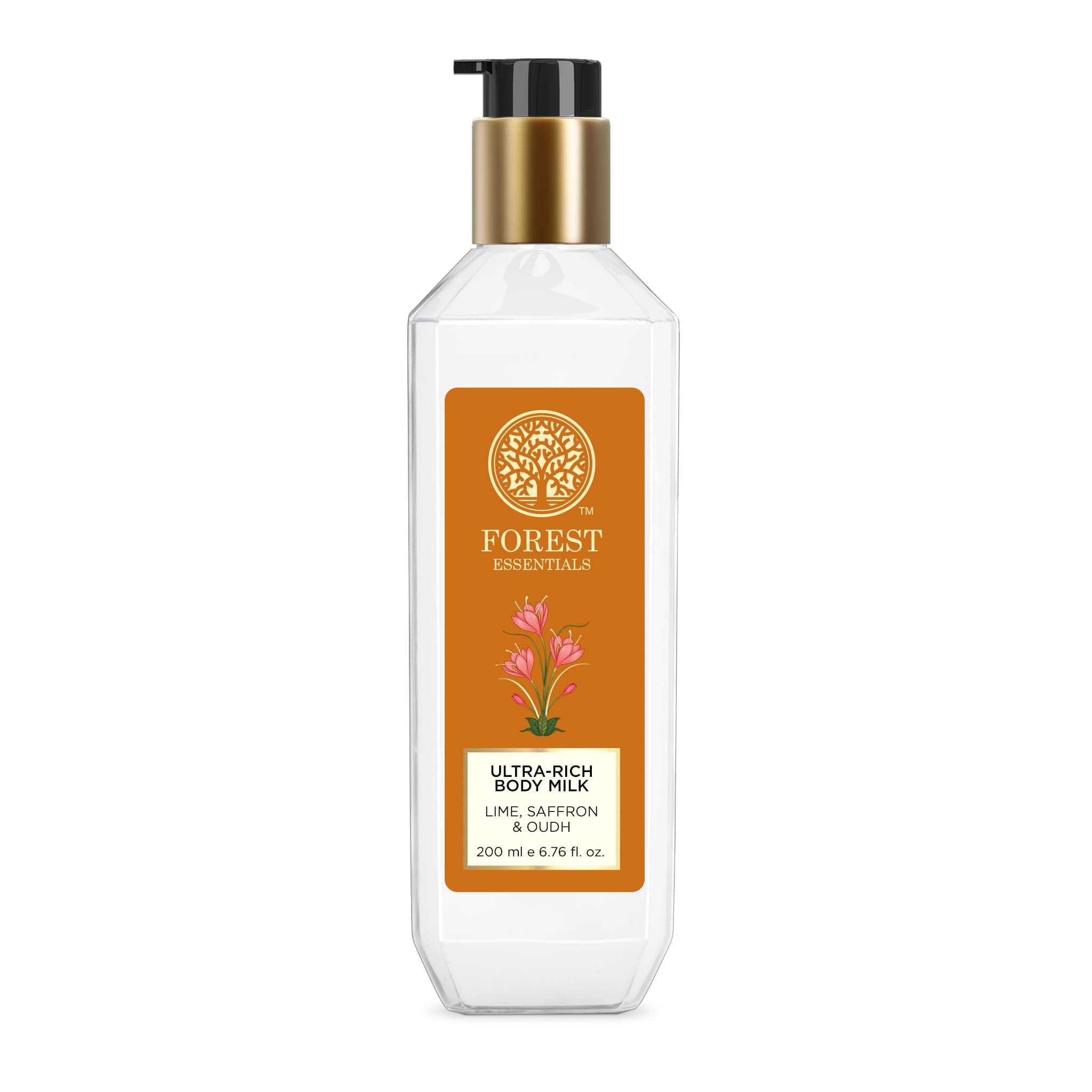 Ultra-Rich Body Milk Lime Saffron Oudh | Ayurvedic Nourishing Body Lotion to Replenish Skin Moisture and Leave it Smooth & Scented