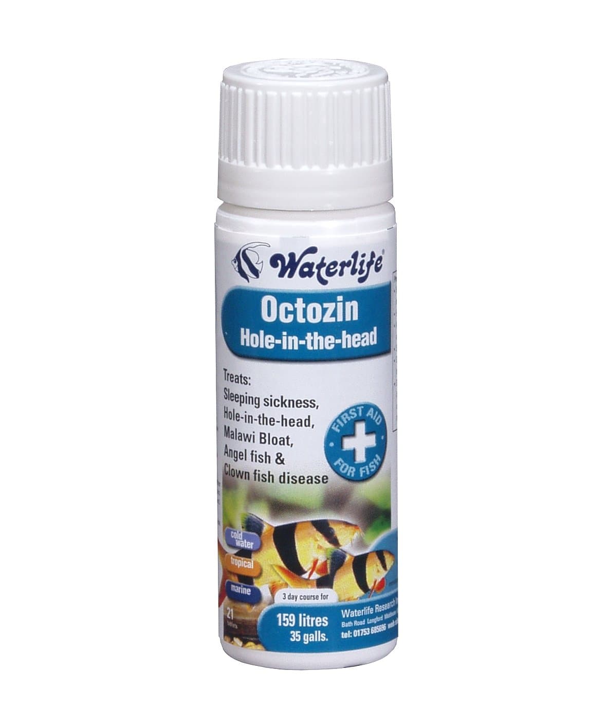 Waterlife (Octozin 21 Tabl) Trats Hole In The Head &Bloat