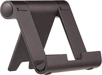 Amazon Basics Multi-Angle Portable Stand for Tablets/Kindle/Smartphones, Black