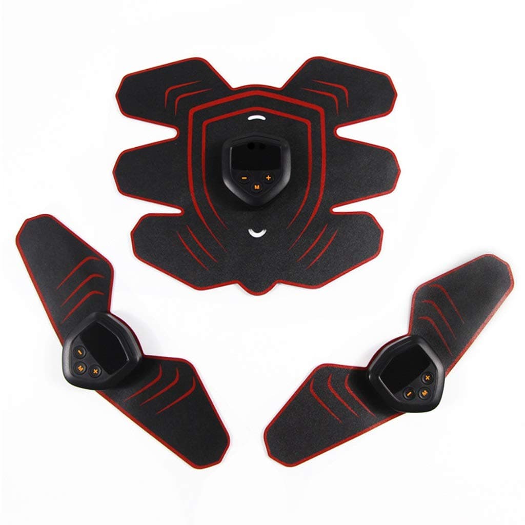 LBYMYB Abdominal Muscles ABS Trainer AB Belt EMS Smart Fitness Equipment Home Office Lazy Sports USB Rechargeable LCD Monitor (Color : A)