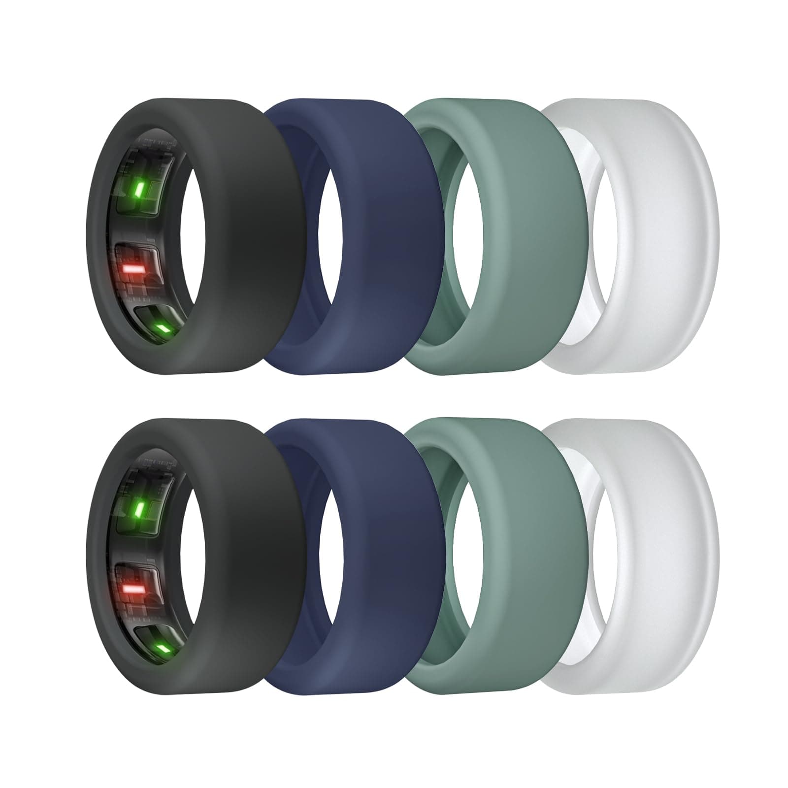 Ring Cover for Oura Ring Gen 4/ Gen 3, Anti-Scratch Elastic Silicone Oura Ring Case Protector for Men Women Working Out Gym