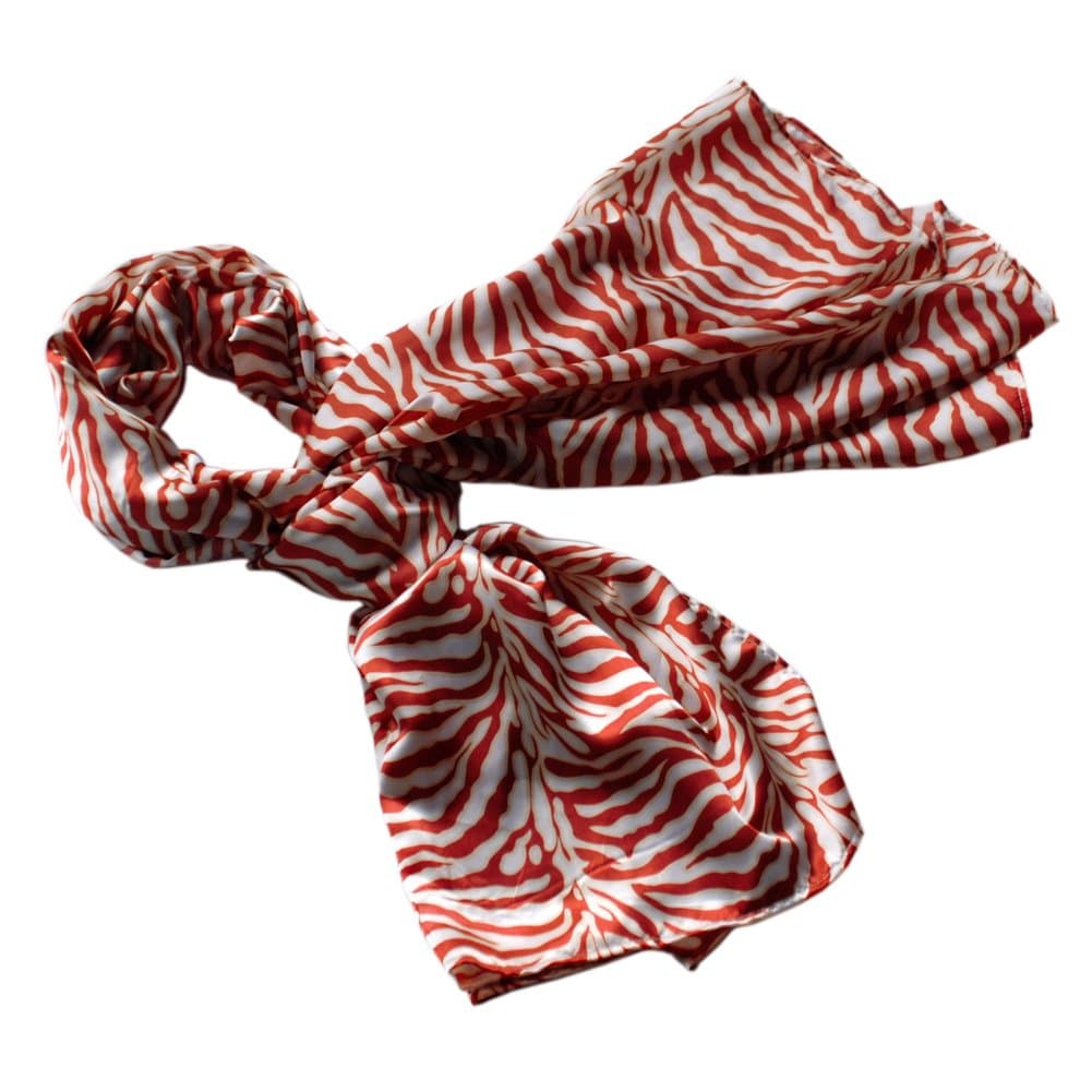 Brando Red Funky Zebra Animal Pattern super soft Scarf