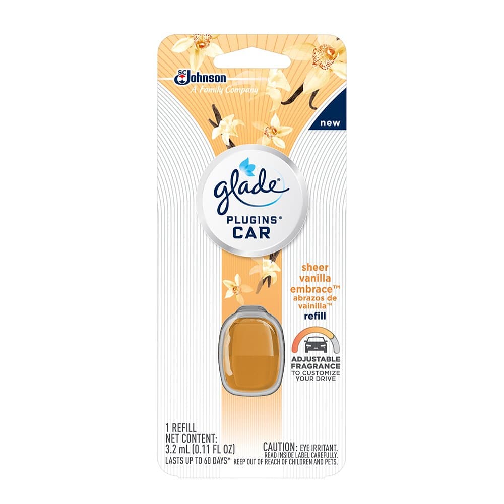 Plugins Car Air Freshener Refill, Sheer Vanilla Embrace, 0.11 Fl. Oz