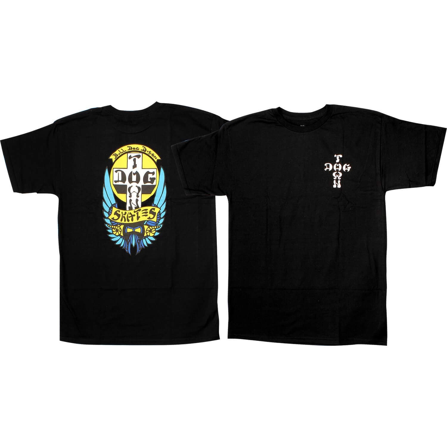 Dogtown Skateboards Bulldog 1976 Black Men's Short Sleeve T-Shirt - Small