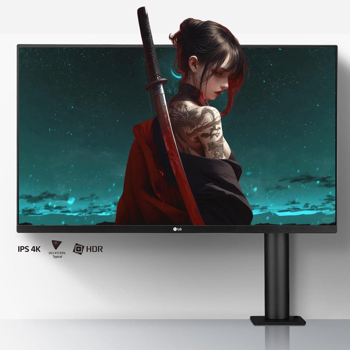 LG4K Monitor | 32 Inch Display | USB Type-C Connectivity | AMD FreeSync | HDR 10 Compatibility | 60Hz Refresh Rate | 5ms
