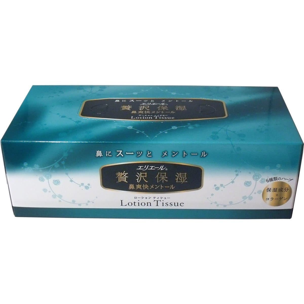 Daio Paper Elleair luxury moisturizing nose refreshing menthol lotion tissue 160 set (320 sheets) enter [daily consumables]