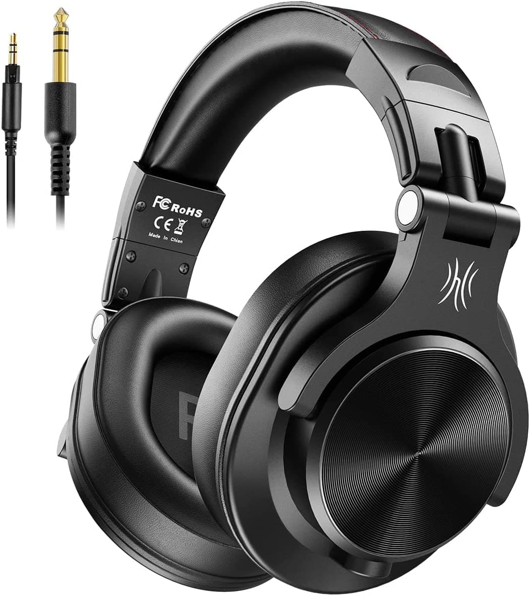 – A71 Hi-Res Studio Recording Headphones - Wired Over Ear Headphones with SharePort, Professional Monitoring & Mixing Foldable Headphones with Stereo Sound (Black)