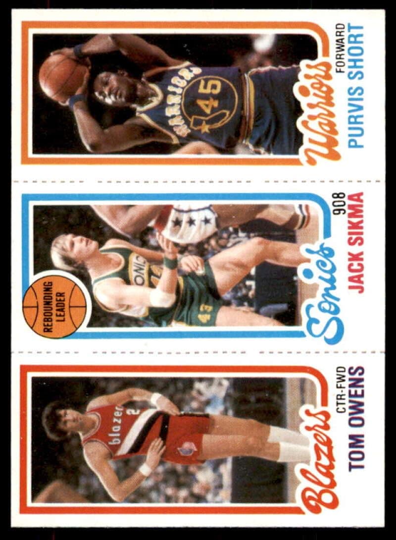 201 Tom Owens/225 Jack Sikma TL/100 Purvis Short Card 1980-81 Topps #72