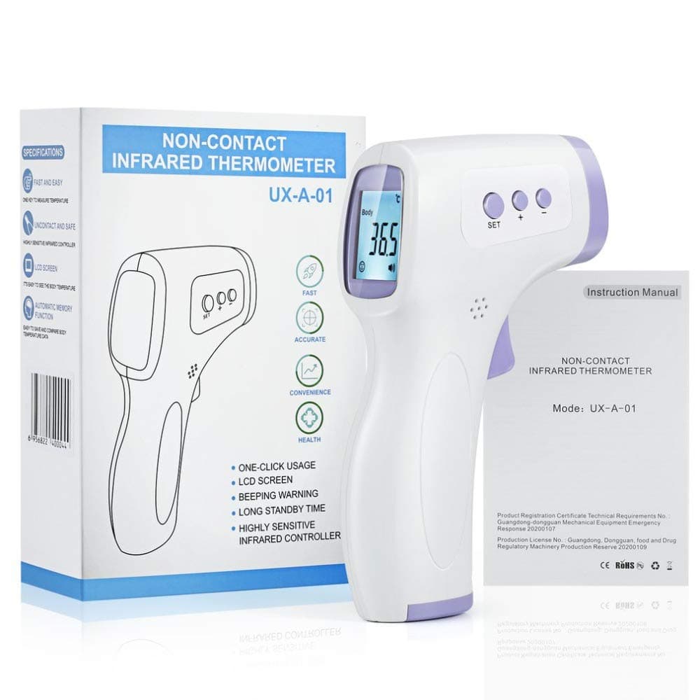 Non Contact IR Infrared Forehead Temperature Measurement LCD For Adults And Baby