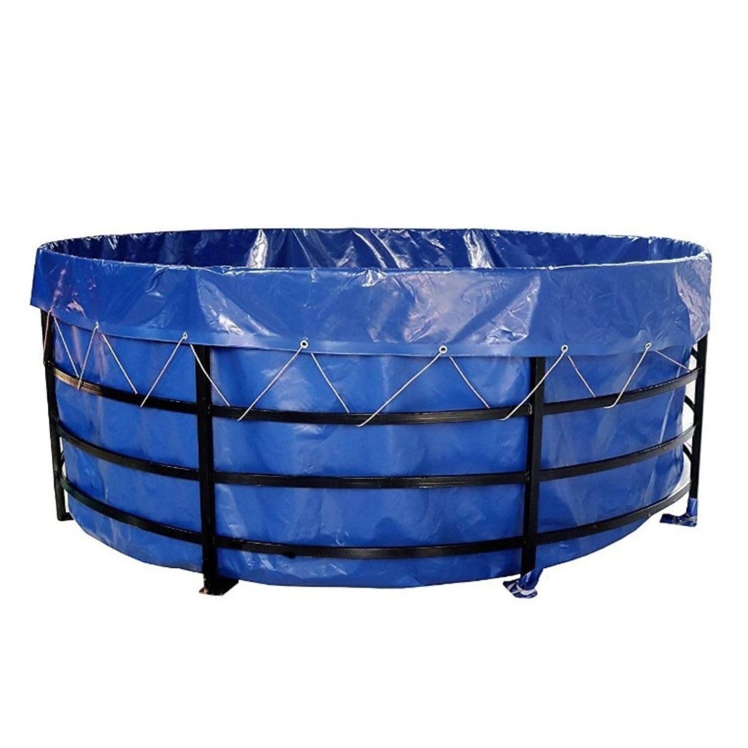 SANJARI Global IMPEX Tarpaulin 2 Diameter 550 GSM for 4500 LTR Multicolor Biofloc Fish Farming Tank Round Pond Weight 6.9 KG Height 1.5 Mtr