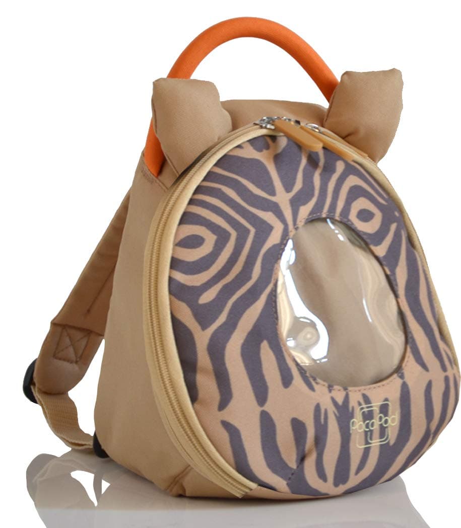 PacaPod Toddler Pod Flame Giraffe Pod - Backpack Straps and Safety Rein (Grey)