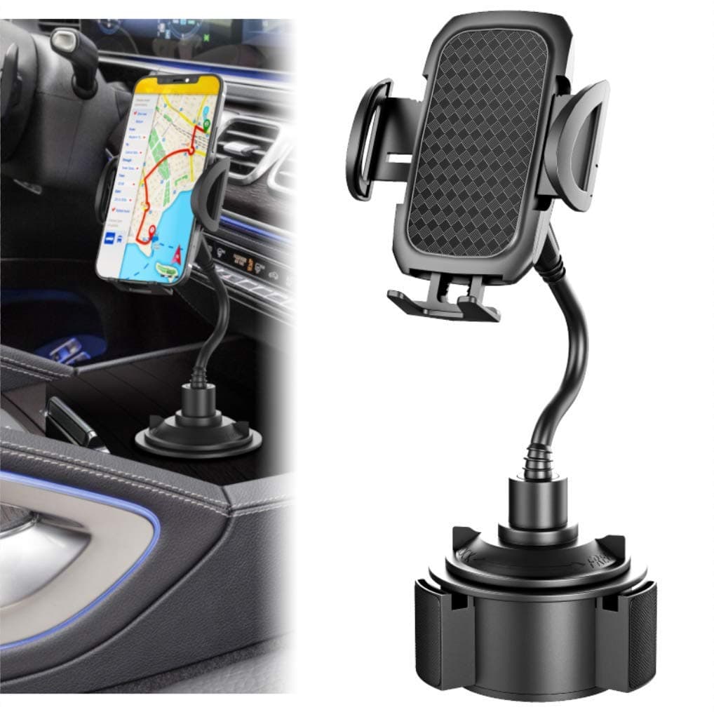 Car Phone Mount Phone Holder for car Compatible with iPhone 11/11 Pro/Xs/XS Max / 8/7 / 6, Google Pixel 3 XL, Samsung Galaxy S9, and Other Smart Phones, Black