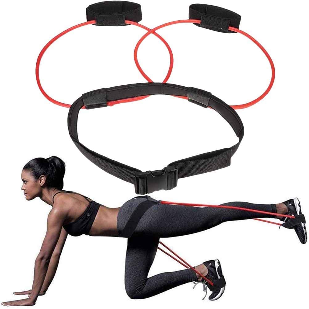 Lalone Booty Band Belt, 20LB Resistance Band Muscle Waist Belt Fitness Resistance Bands Muscle Waist Belt Resistance Bands Training Loop Elastic Muscle Trainer