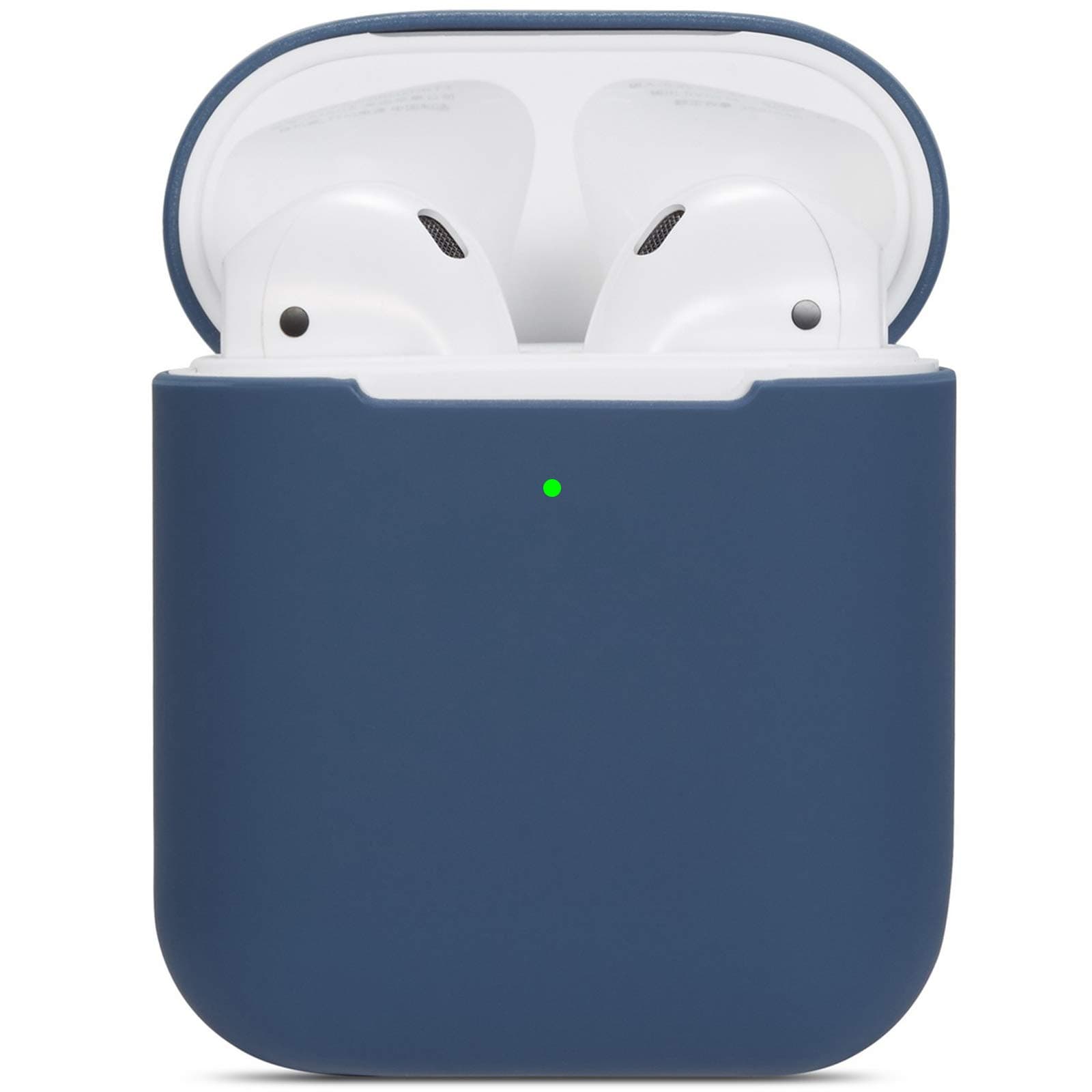 Watruer Compatible Airpods Case, Ultra-Thin Protective Accessory Soft Silicone Shockproof Protective Cover for Apple Airpods 2 & 1 Charging Case - Blue