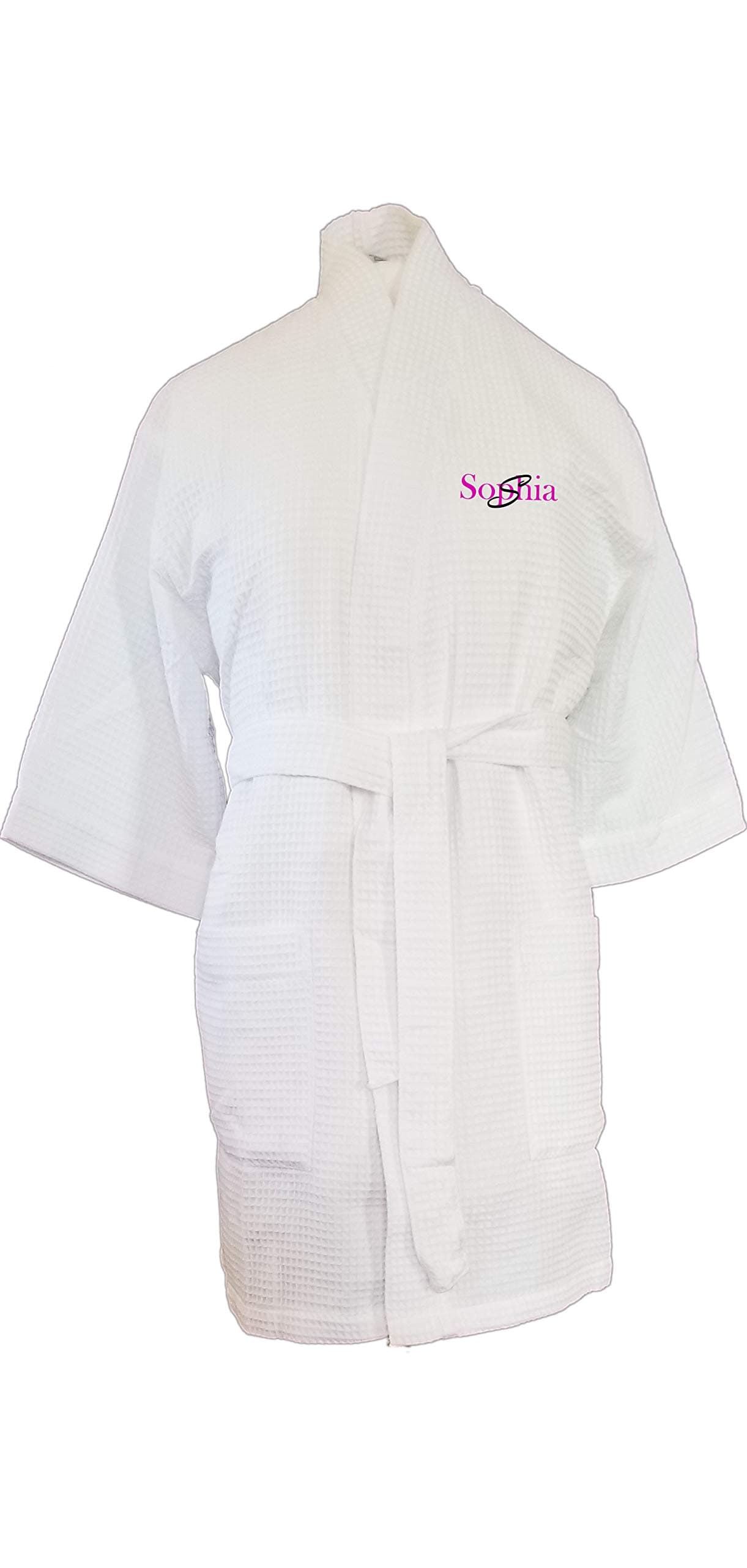 Tri Color RobesTri Color Robes Cotton Waffle Robe White Monogrammed Gifts Bridesmaids Embroidered Gifts Bridesmaids