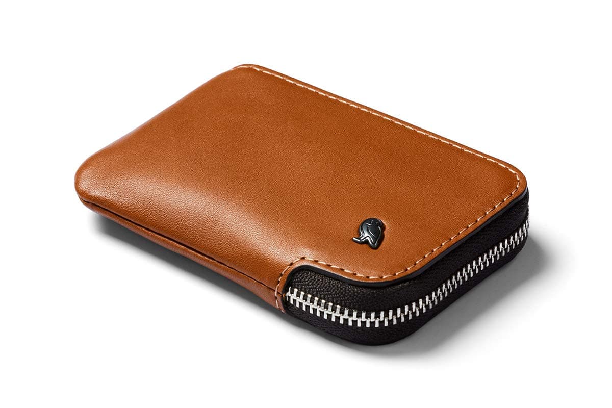 Card Pocket (Small Leather Zip Card Holder Wallet, Holds 4-15 Cards, Coin Pouch, Folded Notes)