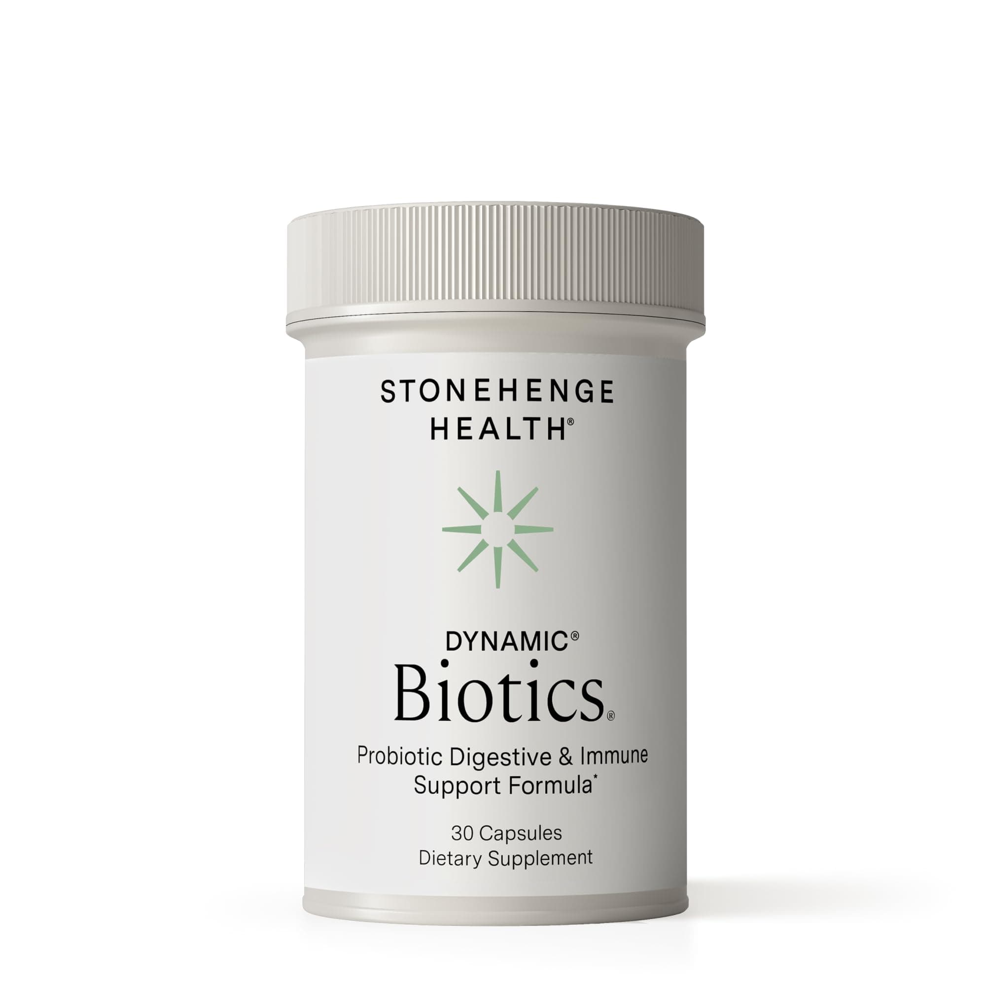 Stonehenge Health Probiotics 51 Billion CFU - 16 Strains, Prebiotic, Synbiotic Dynamic Biotics - Lactobacillus Acidophilus, Delayed Release, Shelf Stable, Non-GMO Gluten Free Veggie Capsule