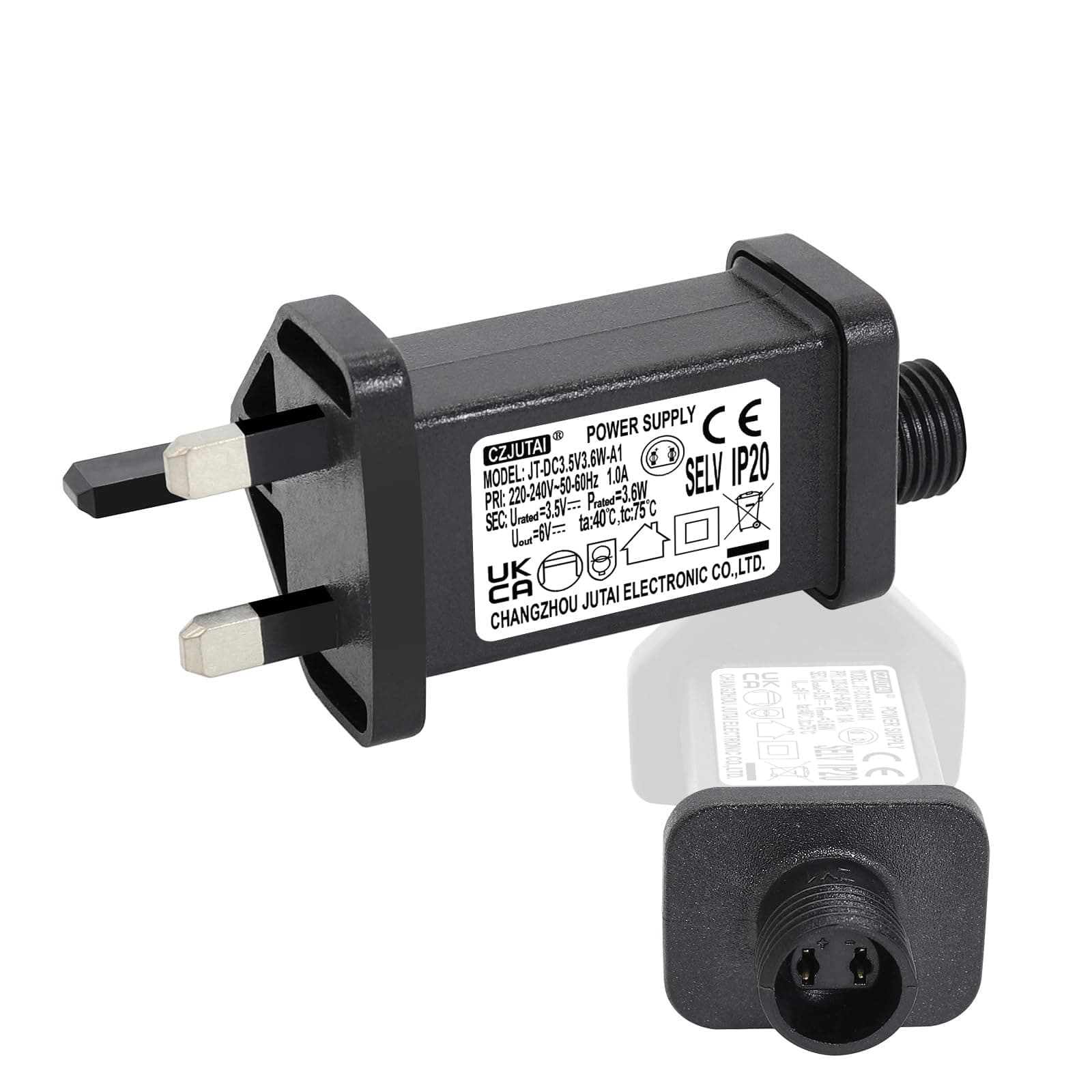 Cubeplug™ CZJUTAI Power Supply for CZJUTAI JT-DC3.5V3.6W-E2 IP20 Christmas Lighting [U136]