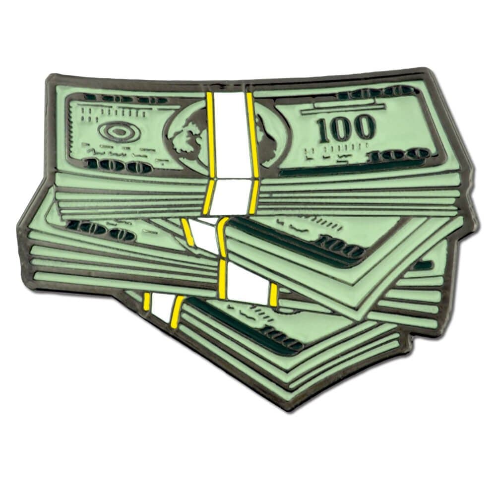 Stack of 100 Dollar Bills Money Trendy Enamel Lapel Pin