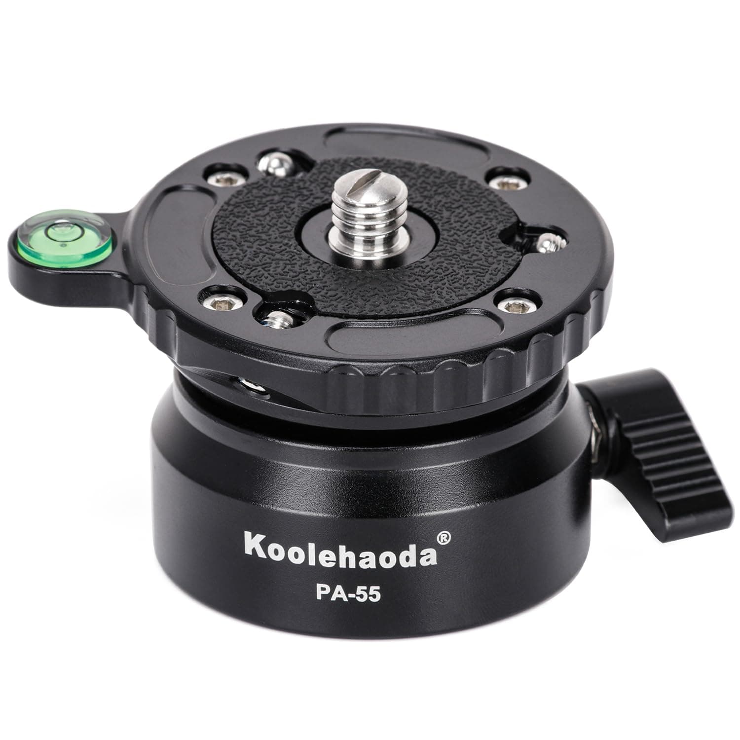 – Koolehaoda PA-55 Tripod Leveling Base Camera Leveller,Inclination 15 °, with 1/4" Thread and Offset Bubble Level for Canon,for Nikon,DSLR Cameras