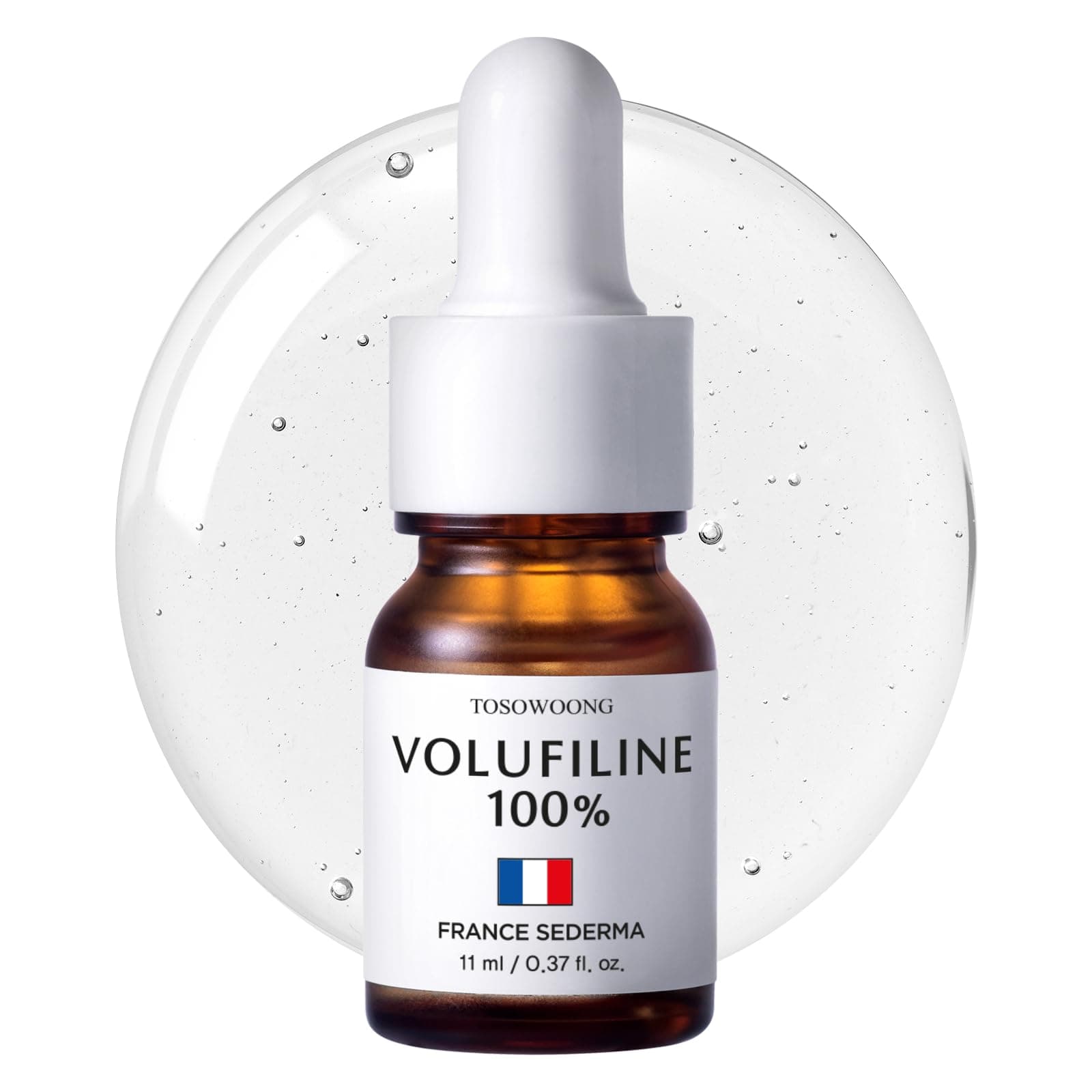 TOSOWOONG Volufiline Serum, 100% France Sederma Volufiline Concentrate for Plumping, Skin firming, Boost and Glass skin, glow Skincare for Face, lip and body, 11ml 0.37 fl. oz.