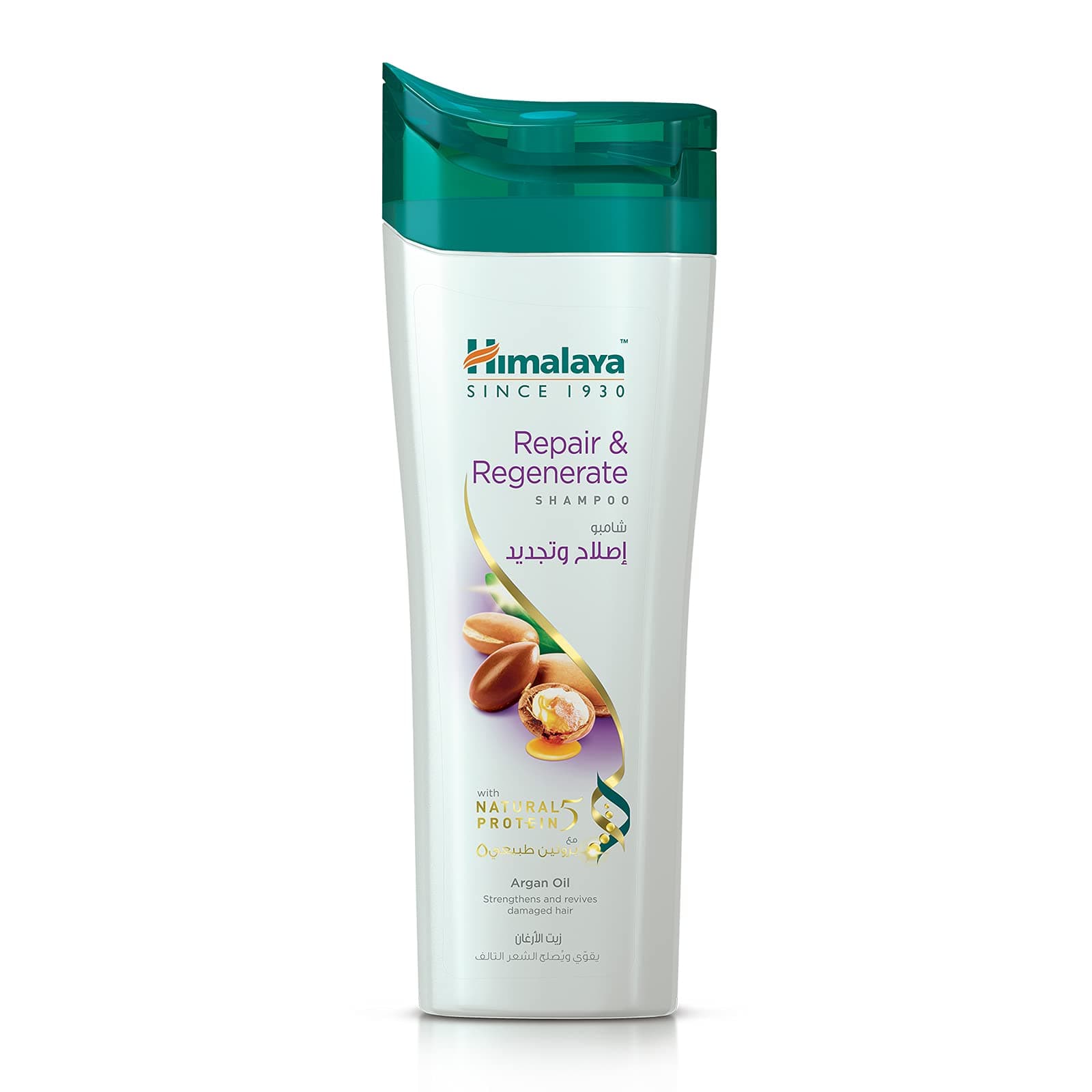 Repair and Regenerate Shampoo with Goodness of Argan Oil, Revives Damaged Hair for Strong and Healthy Hair, 400 ml