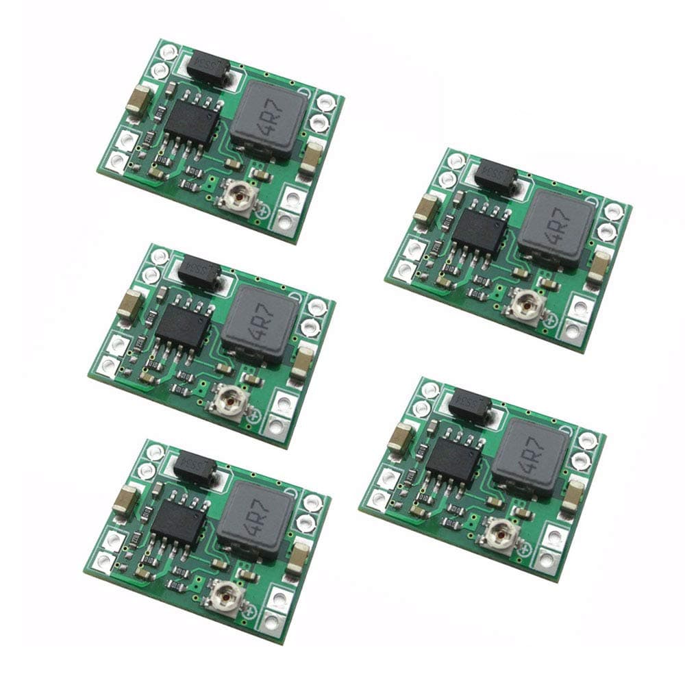 DollaTek5Pcs MP1584EN Ultra Small DC-DC 3A Step-Down Module Adjustable Buck Converter 24V to 12V 9V 5V 3V for Arduino