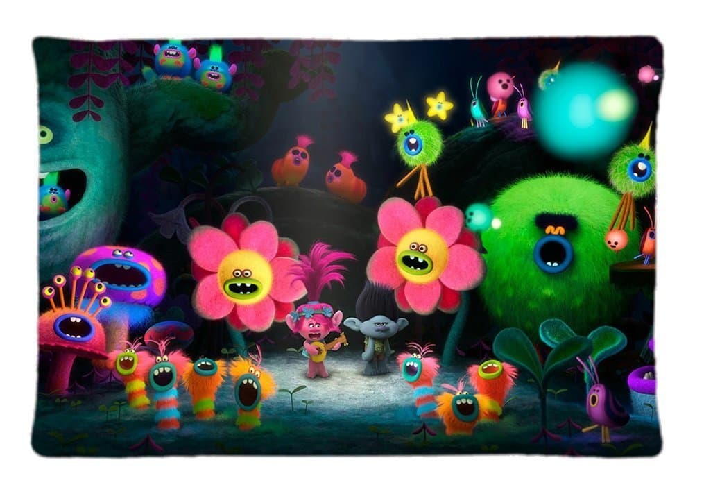 Clowzin TROLLS Soft Custom Premium scripture Rectangle Pillowcase Pillow Case Covers 20X30 (One Side)