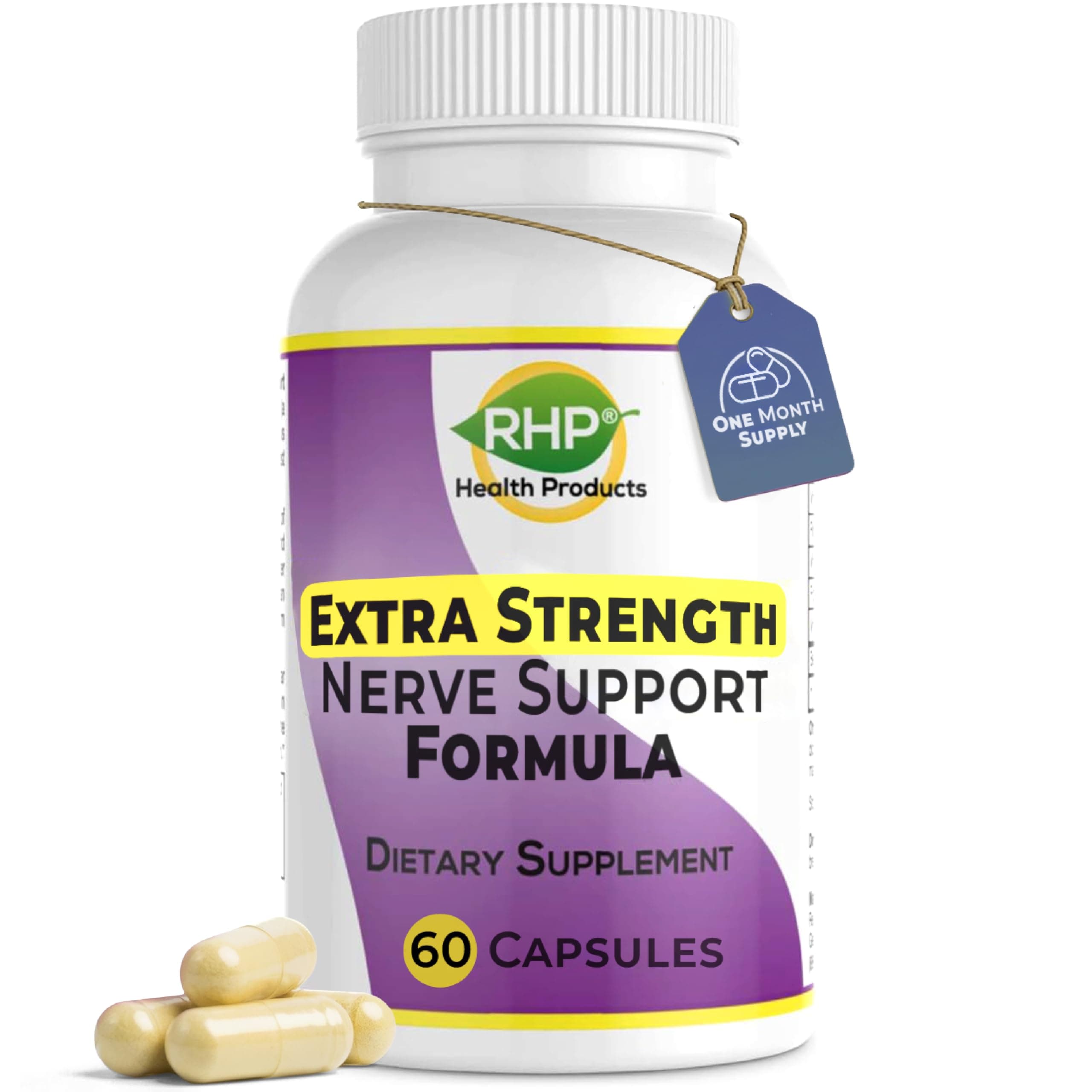 Extra Strength Nerve Support Formula for Nerve Repair and Regeneration. 60 Capsules