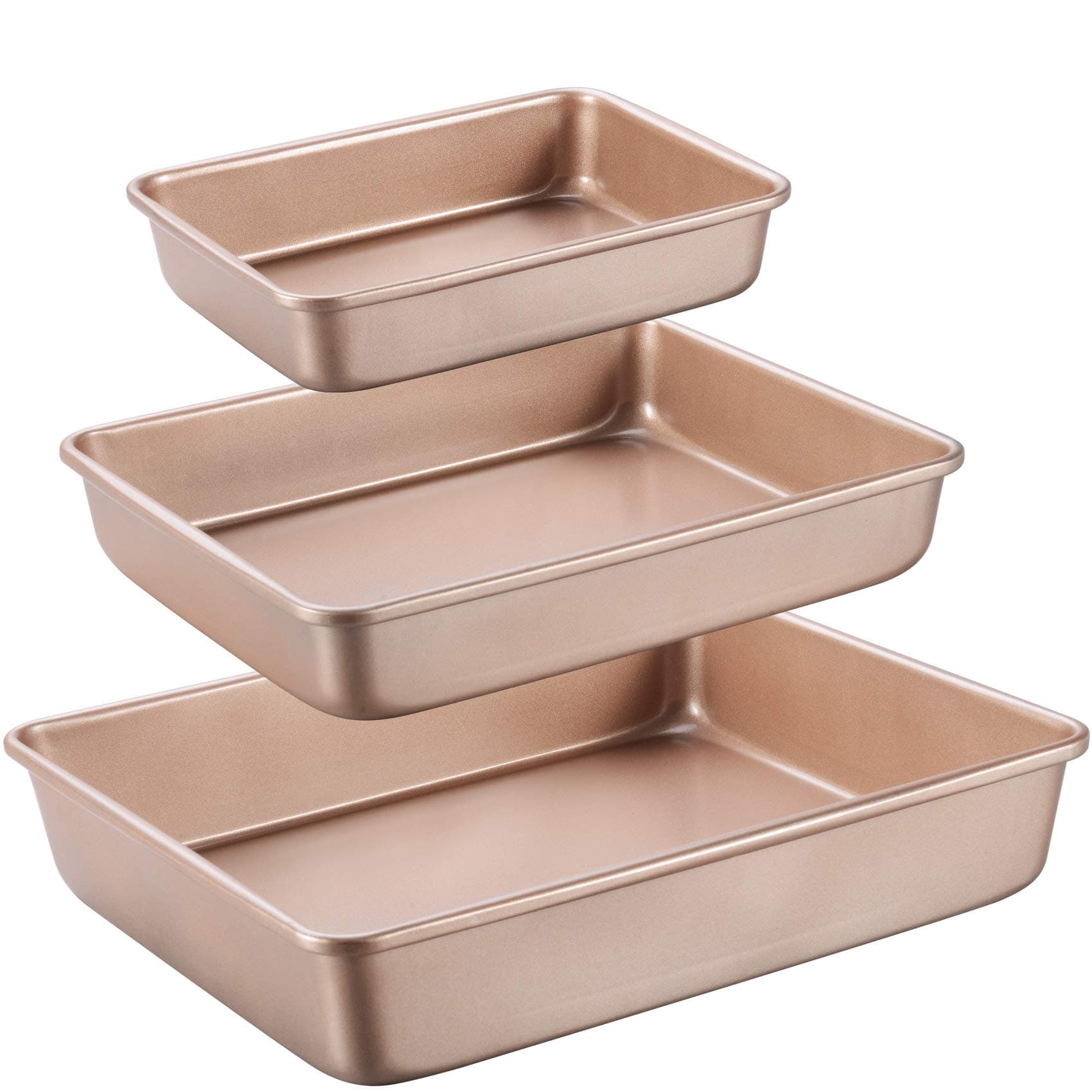 JOHO BAKING 3-Piece Deep Baking Pans