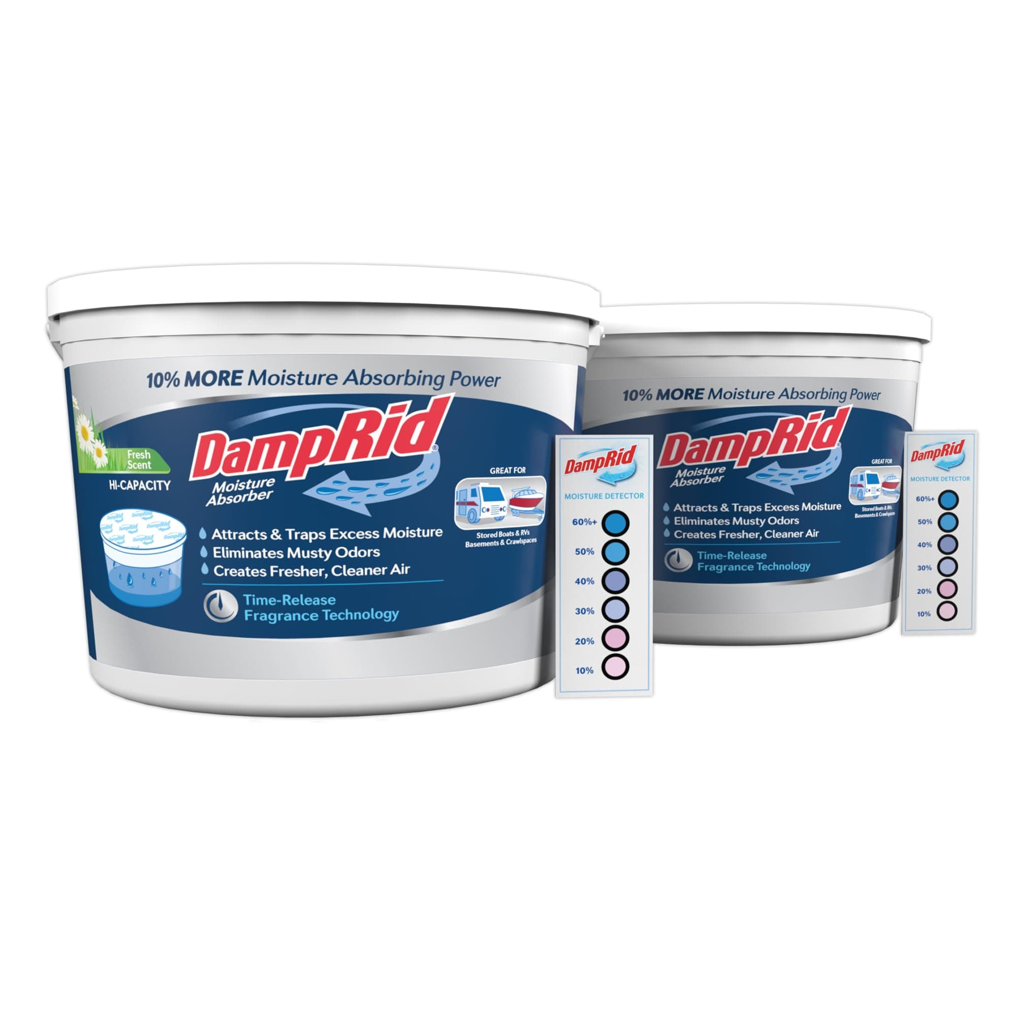 DampRidHi-Capacity Moisture Absorber Bucket, Fresh Scent, 2 lb. 15.5 oz.