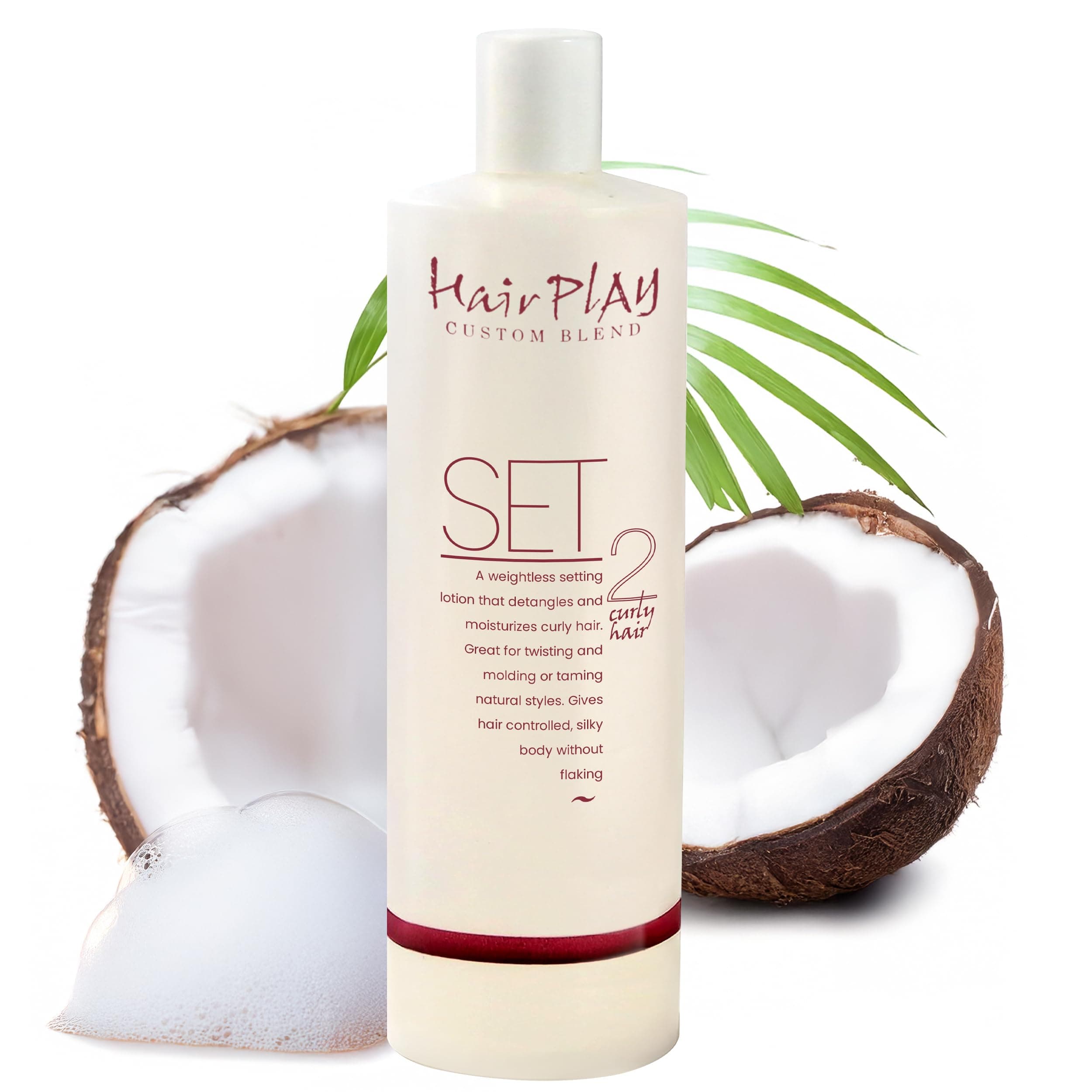 - HairPlay Set #2 Hair Foam Mousse - Medium Hold Styling Foam for Frizz Control - Hair Mousse for Curls - Curl Defining Mousse - Mousse for Wavy Hair - Refill Hair Mousse Bottle - 16 Fl Oz