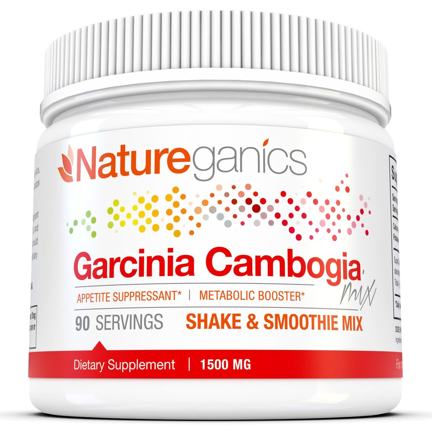 Natureganics Garcinia Cambogia- Appetite Suppressant, Metabolic Booster, Shake and Smoothie Mix