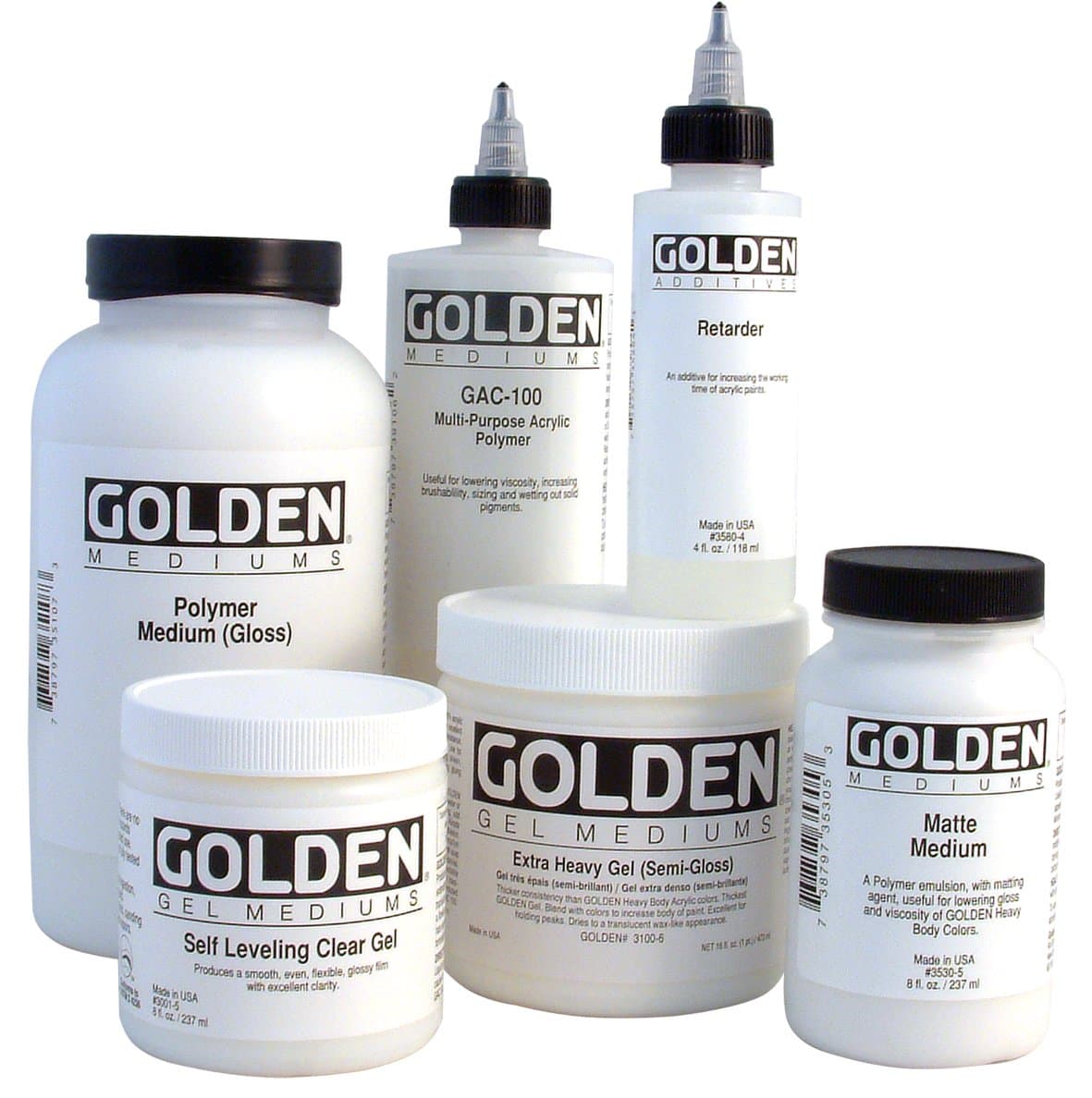 GOLDENAcrylic Polymer GAC-200 Promotes Adhesion / Film Hardness - 128 oz Jug